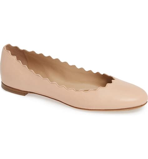 chloe flat|chloe scalloped ballet flat sale.